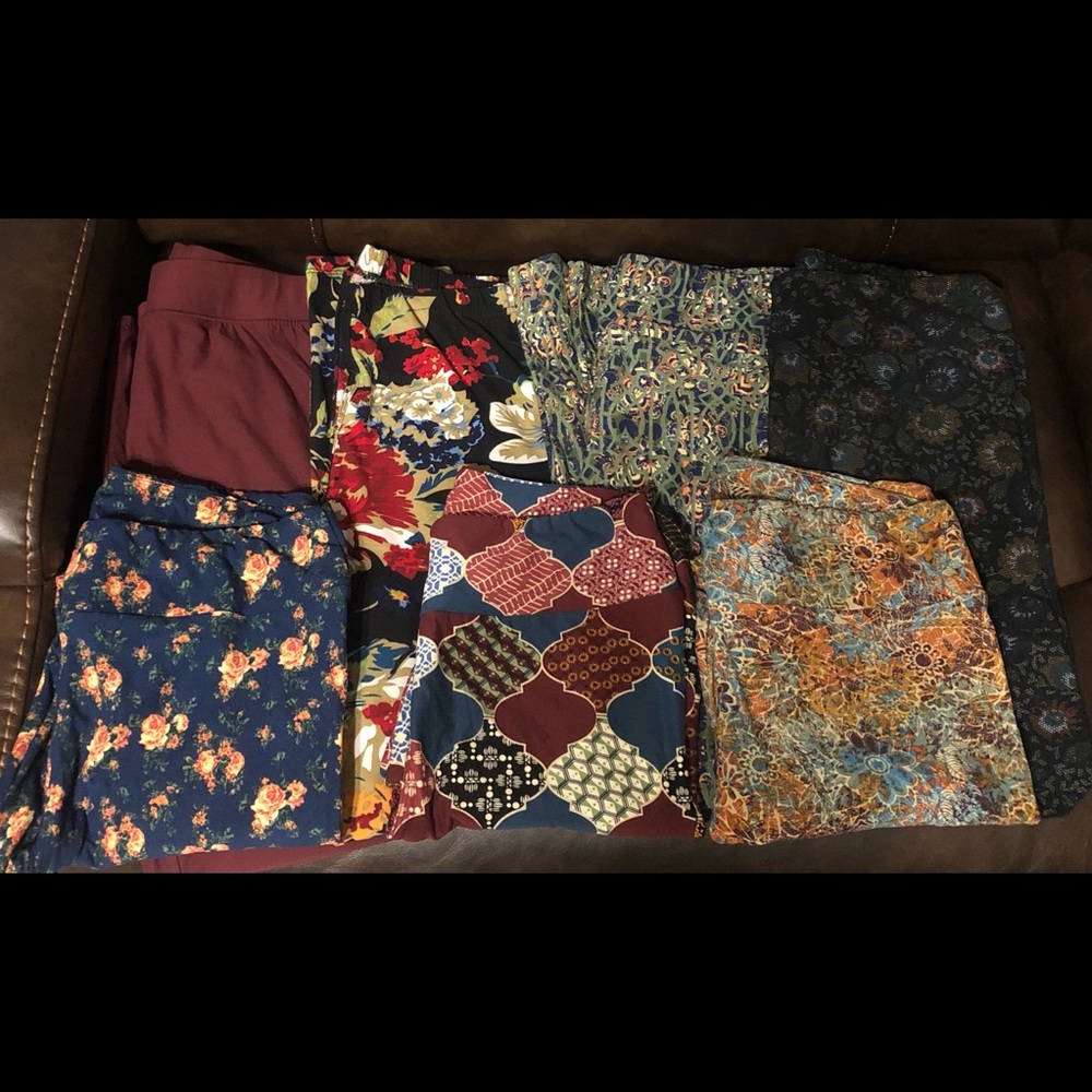 Lot 7 Leggings Lularoe TC Agnes Dora XL Maurice’s